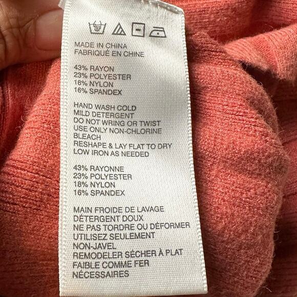 Lottie Ribbed Dress by Free People in Coral XS - Picture 8 of 9